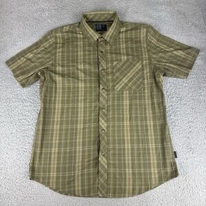 Magpul Shirt‎ Mens Medium Green Short Sleeve Button Front Tactical